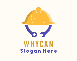 Construction Hat Tools Logo