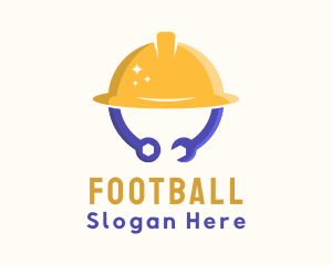 Service - Construction Hat Tools logo design