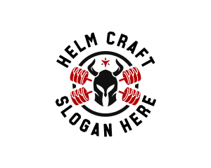 Spartan Helm Crossfit logo design