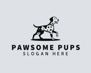 Dalmatian Pet Dog logo design