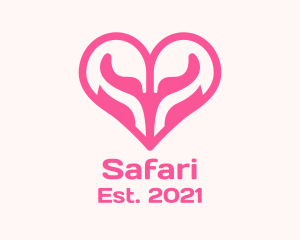 Parent - Lover Swan Heart logo design