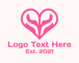 Health Center - Lover Swan Heart logo design