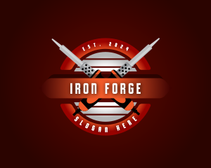 Soldering Iron Tool logo design