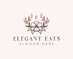 Elegant Floral Flower logo design