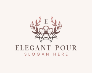 Elegant Floral Flower logo design