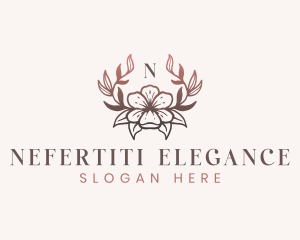 Elegant Floral Flower logo design