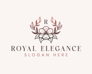 Elegant Floral Flower logo design