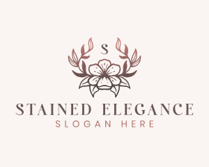 Elegant Floral Flower logo design