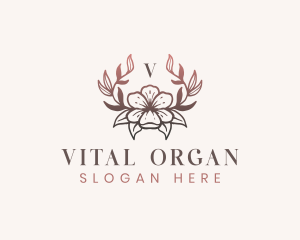 Elegant Floral Flower logo design