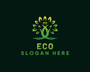 Eco Tree Leaf logo design