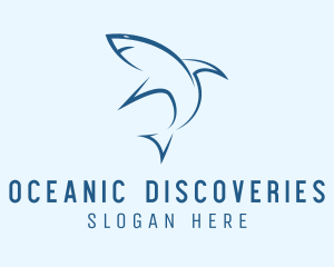 Marine Biologist - Shark Aquatic Park logo design