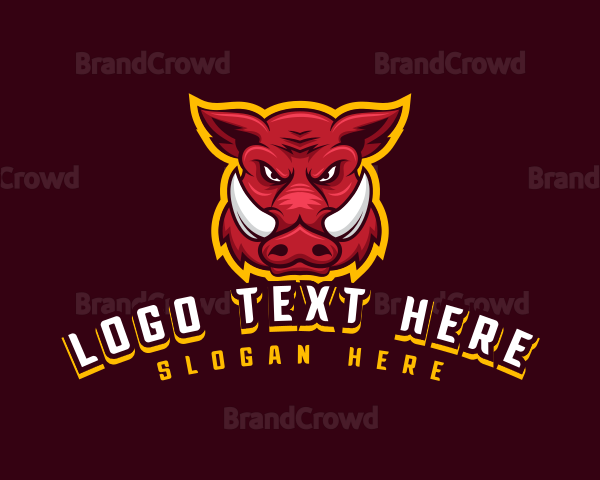 Wild Boar Hog Logo