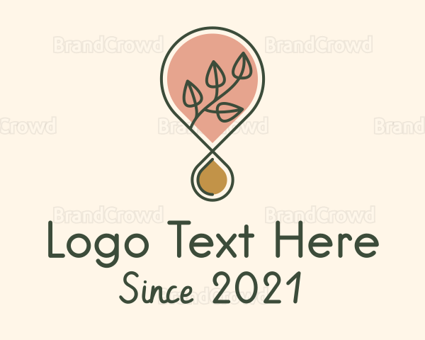 Essential Oil Droplet Logo