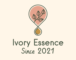 Essential Oil Droplet logo design