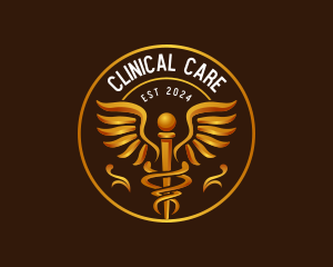 Caduceus Pharmacy Clinic logo design