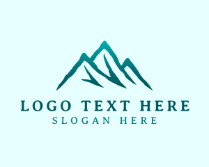 Himalayas - Mountain Peak Summit logo design