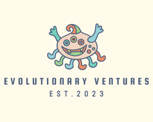 Pastel Mutant Octopus logo design