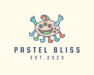 Pastel - Pastel Mutant Octopus logo design