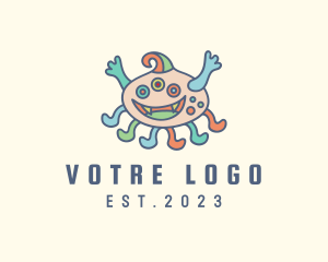Multicolor - Pastel Mutant Octopus logo design