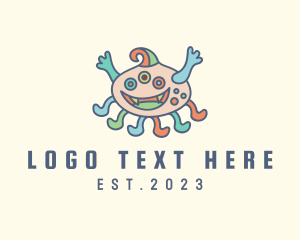 Weird - Pastel Mutant Octopus logo design