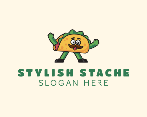 Taco Mustache Diner logo design