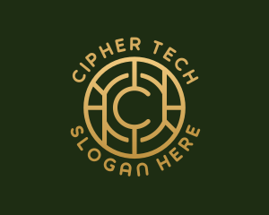 Cryptography - Tech Crypto Currency Letter C logo design