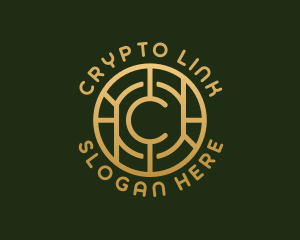 Tech Crypto Currency Letter C logo design