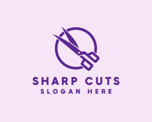 Cut - Scissors Cut Salon logo design