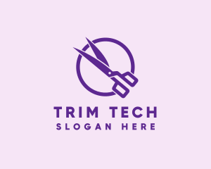 Trim - Scissors Cut Salon logo design