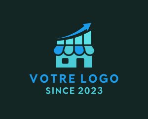 Growth - Market Sales Grocery logo design