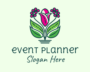 Pink Tulip Berries  Logo