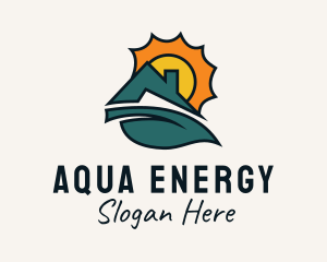 Industrial House Solar Energy logo design