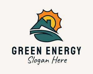 Industrial House Solar Energy logo design