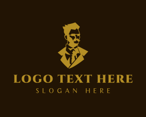 Mustache - Male  Fashion Apparel logo design