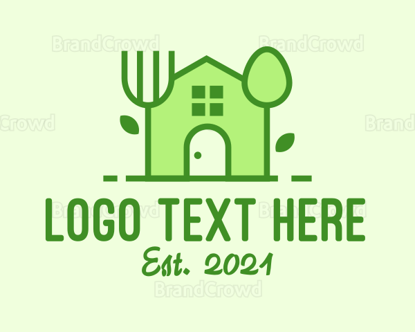 Leaf House Utensils Logo