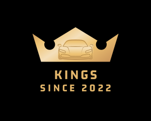 Car Drag Racing King logo design