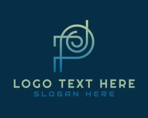 Professional - Generic Letter TPJ Business logo design