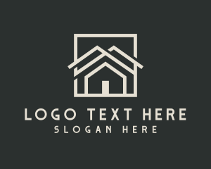Leasing - Roofing Housing Broker logo design