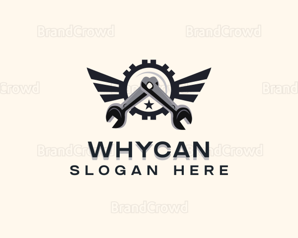 Industrial Mechanic Wrench Logo