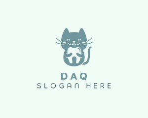 Cat Dental Tooth Logo