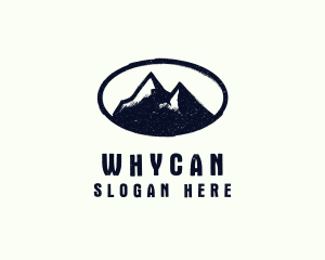 Rustic Mountain Badge Logo