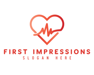 Cardiac Heart Pulse logo design