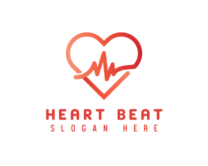 Cardiac Heart Pulse logo design