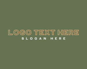 Casual - Cool Outlined Business logo design