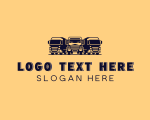 Cement Truck - Trucking Mover Vehicle logo design