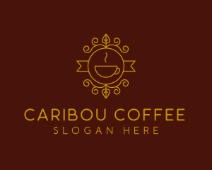 Golden Coffee Cafe logo design