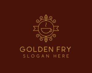 Golden Coffee Cafe logo design