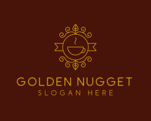 Golden Coffee Cafe logo design