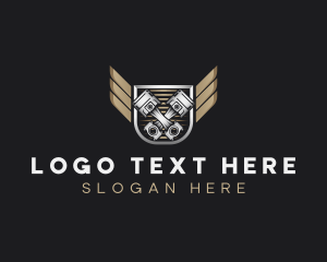 Steel - Car Piston Garage logo design