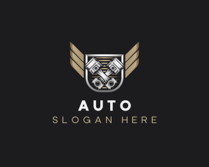 Car Piston Garage logo design